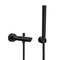 Matte Black Wall Mounted Tub Spout Kit with Hand Shower